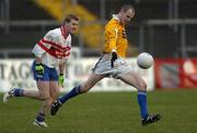 27 November 2005; Aodhan Gallagher, St Galls, in action against Paul Diamond, Bellaghy. Ulster Club Senior Football Championship Final, Bellaghy v St. Galls, Healy Park, Omagh, Co. Tyrone. Picture credit: Damien Eagers / SPORTSFILE