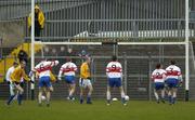 27 November 2005; The ball crosses the line for St Galls only goal. Ulster Club Senior Football Championship Final, Bellaghy v St. Galls, Healy Park, Omagh, Co. Tyrone. Picture credit: Damien Eagers / SPORTSFILE