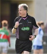 6 April 2014; Referee PJ Rabbitte. TESCO Ladies National Football League, Round 7, Mayo v Monaghan, James Stephen's Park, Ballina, Co. Mayo. Picture credit: David Maher / SPORTSFILE