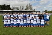 6 April 2014; The Monaghan squad. TESCO Ladies National Football League, Round 7, Mayo v Monaghan, James Stephen's Park, Ballina, Co. Mayo. Picture credit: David Maher / SPORTSFILE