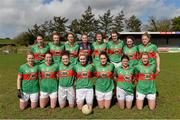 6 April 2014; The Mayo team. TESCO Ladies National Football League, Round 7, Mayo v Monaghan, James Stephen's Park, Ballina, Co. Mayo. Picture credit: David Maher / SPORTSFILE