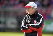 6 April 2014;Tyrone manager Mickey Harte before the game. Allianz Football League, Division 1, Round 7, Tyrone v Dublin, Healy Park, Omagh, Co. Tyrone. Picture credit: Ray McManus / SPORTSFILE