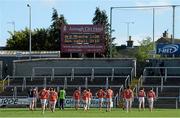 6 April 2014; The Armagh team walk to do their warm down after the game after defeat by Donegal. Allianz Football League, Division 2, Round 7, Armagh v Donegal, Athletic Grounds, Armagh. Picture credit: Brendan Moran / SPORTSFILE
