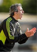 6 April 2014; Donegal manager Jim McGuinness issues instructions to his players during the game. Allianz Football League, Division 2, Round 7, Armagh v Donegal, Athletic Grounds, Armagh. Picture credit: Brendan Moran / SPORTSFILE
