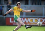 6 April 2014; Michael Murphy, Donegal, scores his and his side's second goal of the game. Allianz Football League, Division 2, Round 7, Armagh v Donegal, Athletic Grounds, Armagh. Picture credit: Brendan Moran / SPORTSFILE