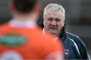 6 April 2014; Paul Grimley, Armagh manager. Allianz Football League, Division 2, Round 7, Armagh v Donegal, Athletic Grounds, Armagh. Picture credit: Brendan Moran / SPORTSFILE