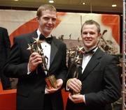 25 November 2005; Kilkenny All-Stars Henry Shefflin, left and Tommy Walsh, at the 2005 Vodafone GAA All-Star Awards. Citywest Hotel, Dublin. Picture credit: Ray McManus / SPORTSFILE