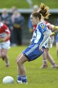 27 November 2005; Louise Kelly scores a goal from the penalty spot for Ballyboden St. Enda's. Ladies Club All-Ireland Senior Football Championship Final, Ballyboden St. Enda's v Donaghmoyne, County Grounds, Drogheda, Co. Louth. Picture credit: Ray McManus / SPORTSFILE