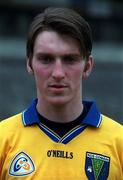 27 May 1999; Conor Connelly during a Roscommon Football squad portraits session at Dr Hyde Park in Roscommon. Photo by Ray McManus/Sportsfile