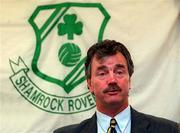 20 May 1999; New Shamrock Rovers manager Damien Richardson at a press conference in Dublin. Photo by Matt Browne/Sportsfile