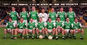 30 May 1999; The Fermanagh team before the Bank of Ireland Ulster Senior Football Championship Preliminary Round match between Monaghan and Fermanagh at St Tiernach's Park in Clones, Monaghan. Photo by Damien Eagers/Sportsfile