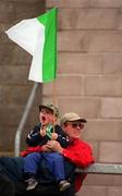 30 May 1999; Fermanagh supporters during the Bank of Ireland Ulster Senior Football Championship Preliminary Round match between Monaghan and Fermanagh at St Tiernach's Park in Clones, Monaghan. Photo by Damien Eagers/Sportsfile
