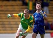 6 June 1999; Graham Geraghty of Meath celebrates his goal as Wicklow's Mark Coffey looks on during the Bank of Ireland Leinster Senior Football Championship Quarter-Final match between Meath and Wicklow at Croke Park in Dublin. Photo by Brendan Moran/Sportsfile