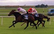 23 May 1999; Hula Angel, with Michael Hills up, on his way to winning the 1,00 Guineas at The Curragh Racecourse in Kildare. Photo by Sportsfile