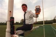 20 May 1999; Jim O'Connor, from Portlaoise, with his fool proof score detector system at Ballyroan GAA Club in Laois. Photo by David Maher/Sportsfile