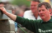 30 May 1999; Leitrim manager Joe Reynolds during the Bank of Ireland Connacht Senior Football Championship at Páirc Sheáin Mhic Dhiarmada in Carrick on Shannon, Leitrim. Photo by Brendan Moran/Sportsfile