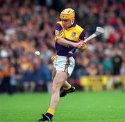 30 May 1999; Michael Jordan of Wexford during the Guinness Leinster Senior Hurling Championship Quarter-Final match between Dublin and Wexford at Nowlan Park in Kilkenny. Photo by Ray Lohan/Sportsfile