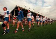 29 May 1999; The New York team in the parade before the Bank of Ireland Connacht Senior Football Championship Quarter-Final match between Mayo and New York at MacHale Park in Castlebar, Mayo. Photo by Brendan Moran/Sportsfile