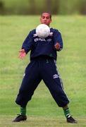 25 May 1999; Phil Babb during a Republic of Ireland training session at the Nuremore Hotel in Carrickmacross, Monaghan. Photo by Brendan Moran/Sportsfile