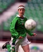 29 May 1999; Yvonne Tracey of Republic of Ireland during the Women's International Friendly match between Republic of Ireland and Northern Ireland at Lansdowne Road in Dublin. Photo by Ray McManus/Sportsfile