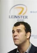 30 November 2005; Head coach Michael Cheika, speaking at a Leinster Rugby Press Conference. RDS, Ballsbridge, Dublin. Picture credit: Matt Browne / SPORTSFILE