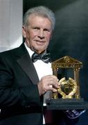 30 November 2005; Former Republic of Ireland player and manager John Giles with his Hall of Fame award at the 48th Texaco Sportstars Awards. Burlington Hotel, Dublin. Picture credit: Brendan Moran / SPORTSFILE