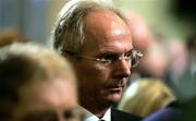 3 December 2005; England soccer manager Sven-Goran Eriksson during funeral service in Parliament Buildings in Stormont, Belfast, Co. Antrim. Picture credit: PA Pool / SPORTSFILE