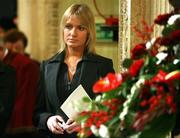 3 December 2005; Alex Best, George Best's ex-wife in the Parliament Buildings in Stormont, Belfast, Co. Antrim. Picture credit: PA Pool / SPORTSFILE