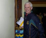 3 December 2005; Meath manager Eamonn Barry arrives for the game. Inter-county Friendly, Longford v Meath, Newtowncashel, Co. Longford. Picture credit: Pat Murphy / SPORTSFILE