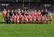 6 April 2014; The Derry panel. Allianz Football League, Division 1, Round 7, Mayo v Derry, Elverys MacHale Park, Castlebar, Co. Mayo. Picture credit: Ray Ryan / SPORTSFILE