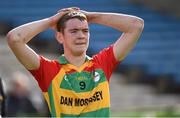 6 April 2014; Diarmuid Byrne, Carlow, after the final whistle. Allianz Hurling League, 2A Final, Kerry v Carlow, Semple Stadium, Thurles, Co. Tipperary. Picture credit: Matt Browne / SPORTSFILE