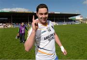 6 April 2014; Seanie Furlong, Wicklow, celebrates after he scored the winning goal against Tipperary. Allianz Football League, Division 4, Round 7, Tipperary v Wicklow, Semple Stadium, Thurles, Co. Tipperary. Picture credit: Matt Browne / SPORTSFILE
