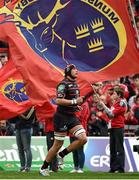 5 April 2014; Toulouse captain Patricio Albacete makes his way out for the start of the game. Heineken Cup Quarter-Final, Munster v Toulouse. Thomond Park, Limerick. Picture credit: Diarmuid Greene / SPORTSFILE