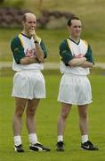 17 October 2005; Referee's Michael Collins, left, and David McGoldrick during a training session in advance of the  Fosters International Rules game between Australia and Ireland,. Claremont, Perth, Western Australia. Picture credit; Ray McManus / SPORTSFILE