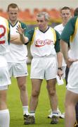 17 October 2005; Ireland manager Pete McGrath speaks to his players during a training session in advance of the Fosters International Rules game between Australia and Ireland,. Claremont, Perth, Western Australia. Picture credit; Ray McManus / SPORTSFILE