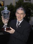 8 December 2005; Tyrone manager Mickey Harte, who was awarded, Philips Sports Manager of the Year, Philips Sports Manager of the Year award. Berkley Court Hotel, Dublin. Picture credit: Damien Eagers / SPORTSFILE