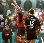 10 December 2005; Mick O'Driscoll celebrates Munsters second try. Heineken Cup 2005-2006, Pool 1, Munster v Newport Gwent Dragons, Rodney Parade, Newport, Wales. Picture credit: Matt Browne / SPORTSFILE