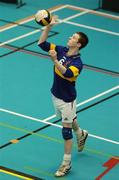 13 December 2005; Colm Costello, St Louis College, Kiltimagh, in action against Drumshambo Vocational School, Leitrim. All-Ireland Colleges Volleyball, Boys Senior A Final, St Louis College, Kiltimagh v Drumshambo Vocational School, Leitrim, UCD, Dublin. Picture credit: Damien Eagers / SPORTSFILE