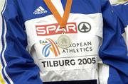 11 December 2005; A silver medal after the Women's Junior European Cross Country Championships, Tilburg, Netherlands. Picture credit: Damien Eagers / SPORTSFILE