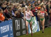 11 December 2005; Ireland's Orla O'Mahoney leads Portugal's Helena Sampaio during the Women's Senior European Cross Country Championships, Tilburg, Netherlands. Picture credit: Damien Eagers / SPORTSFILE