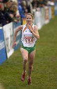 11 December 2005; Orla O'Mahoney, Ireland, sprints to the line during the Senior Women's European Cross Country Championships, Tilburg, Netherlands. Picture credit: Damien Eagers / SPORTSFILE