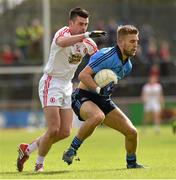 6 April 2014; Jonny Cooper, Dublin, in action against Darren McCurry, Tyrone. Allianz Football League, Division 1, Round 7, Tyrone v Dublin, Healy Park, Omagh, Co. Tyrone. Picture credit: Ray McManus / SPORTSFILE