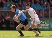 6 April 2014; Kevin Nolan, Dublin, in action against Darren McCurry, Tyrone. Allianz Football League, Division 1, Round 7, Tyrone v Dublin, Healy Park, Omagh, Co. Tyrone. Picture credit: Ray McManus / SPORTSFILE