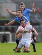 6 April 2014; Mark Donnelly, Tyrone, in action against Jason Whelan, back, and Kevin Nolan, Dublin. Allianz Football League, Division 1, Round 7, Tyrone v Dublin, Healy Park, Omagh, Co. Tyrone. Picture credit: Ray McManus / SPORTSFILE