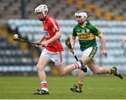 9 April 2014; Luke Meade, Cork, in action against Jack Goulding, Kerry. Electric Ireland Munster GAA Hurling Minor Championship, Quarter-Final, Cork v Kerry, Páirc Uí Rinn, Cork. Picture credit: Matt Browne / SPORTSFILE
