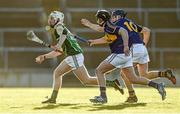 10 April 2014; Cian Lynch, Limerick, in action against Willie Connors and Alan Tynan, right, Tipperary. Electric Ireland Munster GAA Hurling Minor Championship, Quarter-Final, Limerick v Tipperary. Gaelic Grounds, Limerick. Picture credit: Diarmuid Greene / SPORTSFILE
