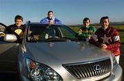 11 December 2005; Top national hunt jockeys left to right, Barry Geraghty, David Casey, Tony McCoy and Conor O’Dwyer at the announcement by Lexus Ireland that it is awarding a Lexus RX300 for a year to the winning jockey of The Lexus Chase, December 28th, at the Leopardstown Christmas Festival. Lexus also announced that the winning Lexus Chase jockey can win the car outright if they win the remaining three feature races during the four-day Leopardstown Festival. Punchestown Racecourse, Co. Kildare. Picture credit: David Maher / SPORTSFILE