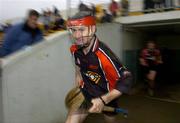 18 December 2005;The Underdogs captain Niall Corcoran leads his team out onto the pitch. TG4 Challenge Game, Kilkenny v The Underdogs, Nowlan Park, Kilkenny. Picture credit: Matt Browne / SPORTSFILE