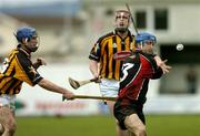 18 December 2005; Mark O'Connor, The Underdogs, in action against Richie Mullally, Kilkenny. TG4 Challenge Game, Kilkenny v The Underdogs, Nowlan Park, Kilkenny. Picture credit: Matt Browne / SPORTSFILE