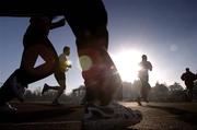 25 December 2005; 'Compeditors' during one of the many Goal Miles during the Annual Goal Mile run. Belfield, Dublin. Picture credit: Ray McManus / SPORTSFILE